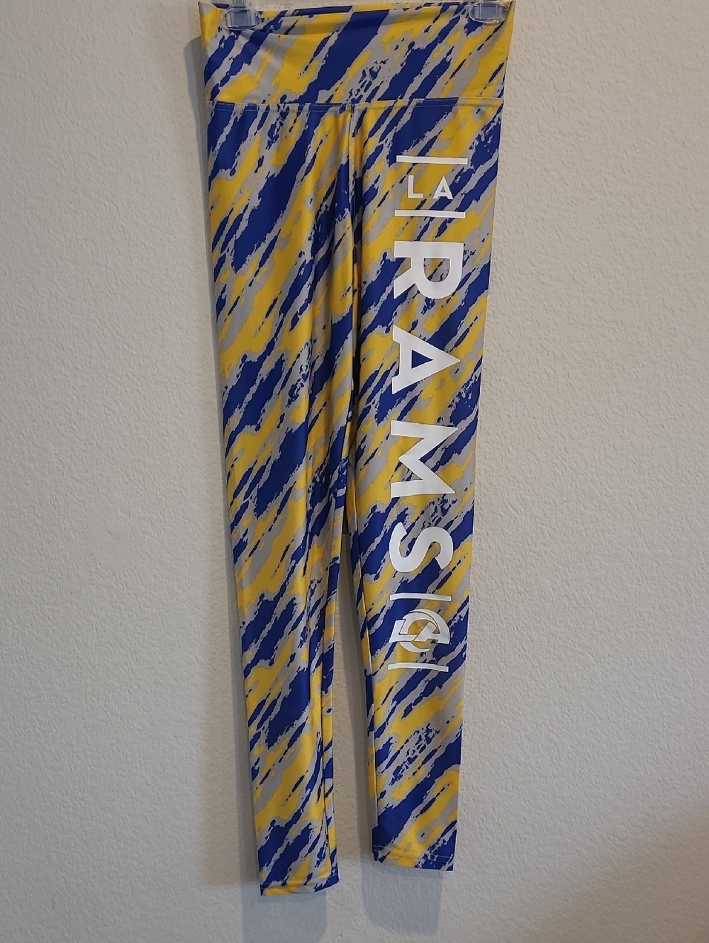 NFL Blue/Yellow LA Rams Leggings Size M